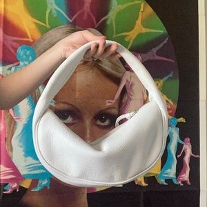 By far white grained leather Cush